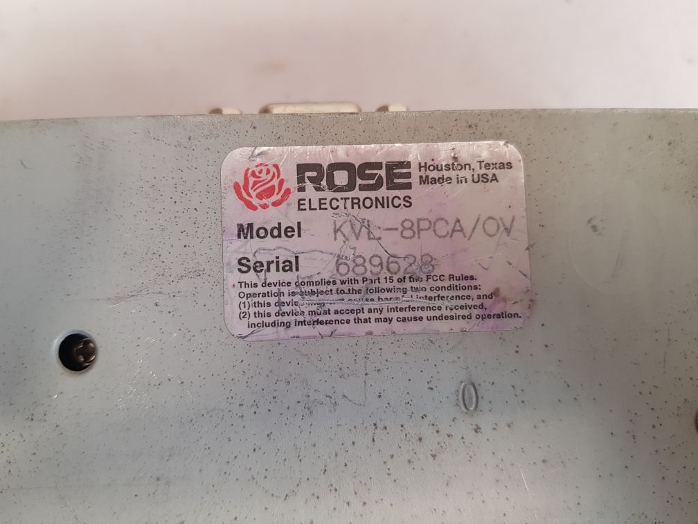 Rose electronics/vista kvl-8pca/ov port kvm switch