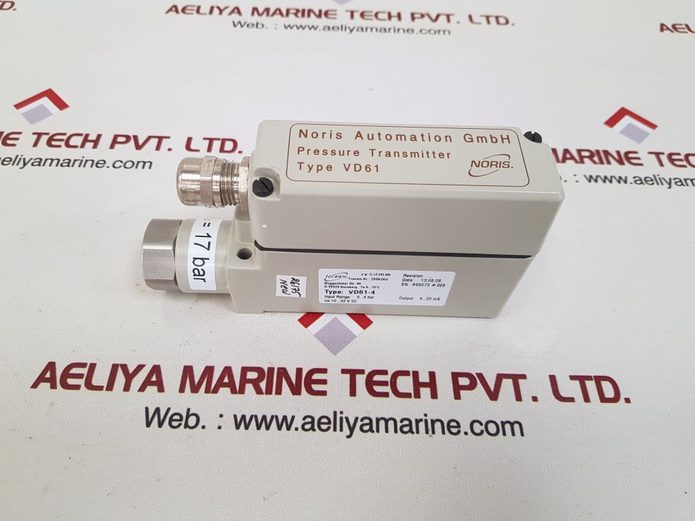 Noris vd61-4 pressure transmitter