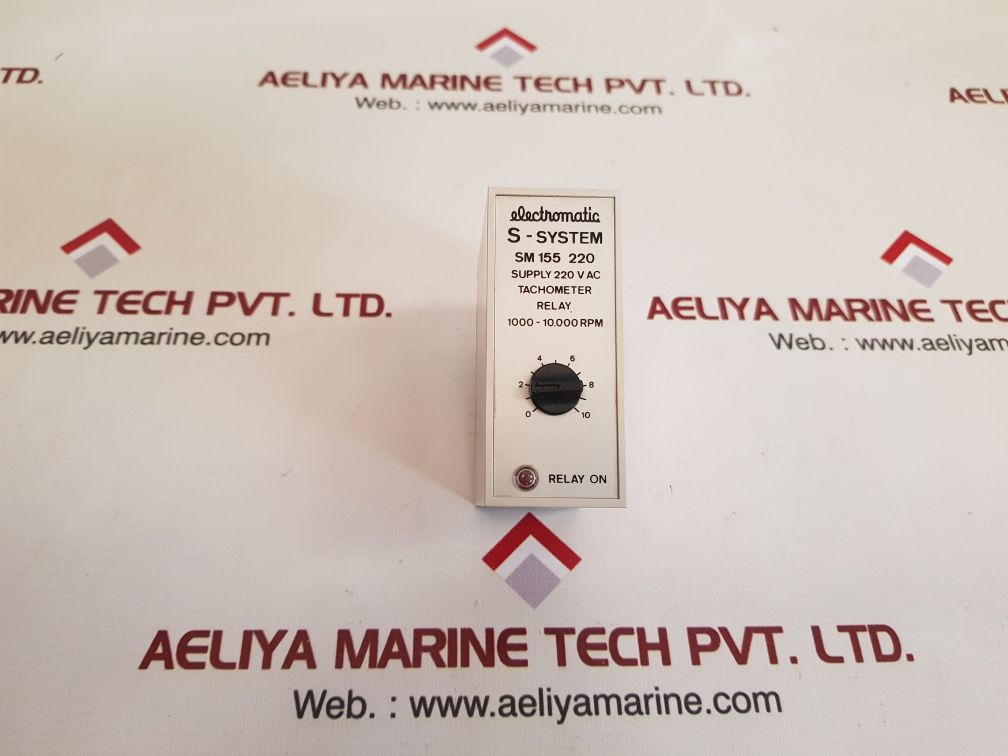 Electromatic s-system sm 155 220 tachometer relay used