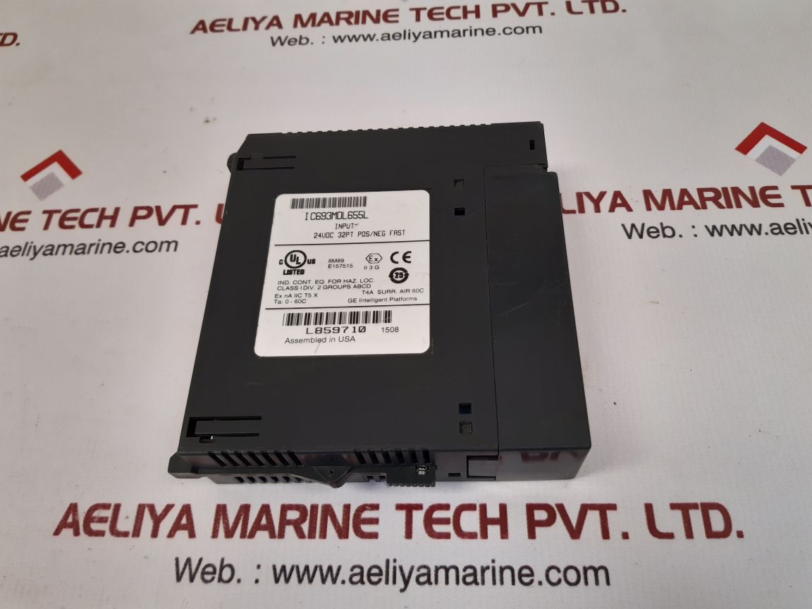 Ge intelligent ic693mdl655l input module 24vdc 32pt pos/neg fast