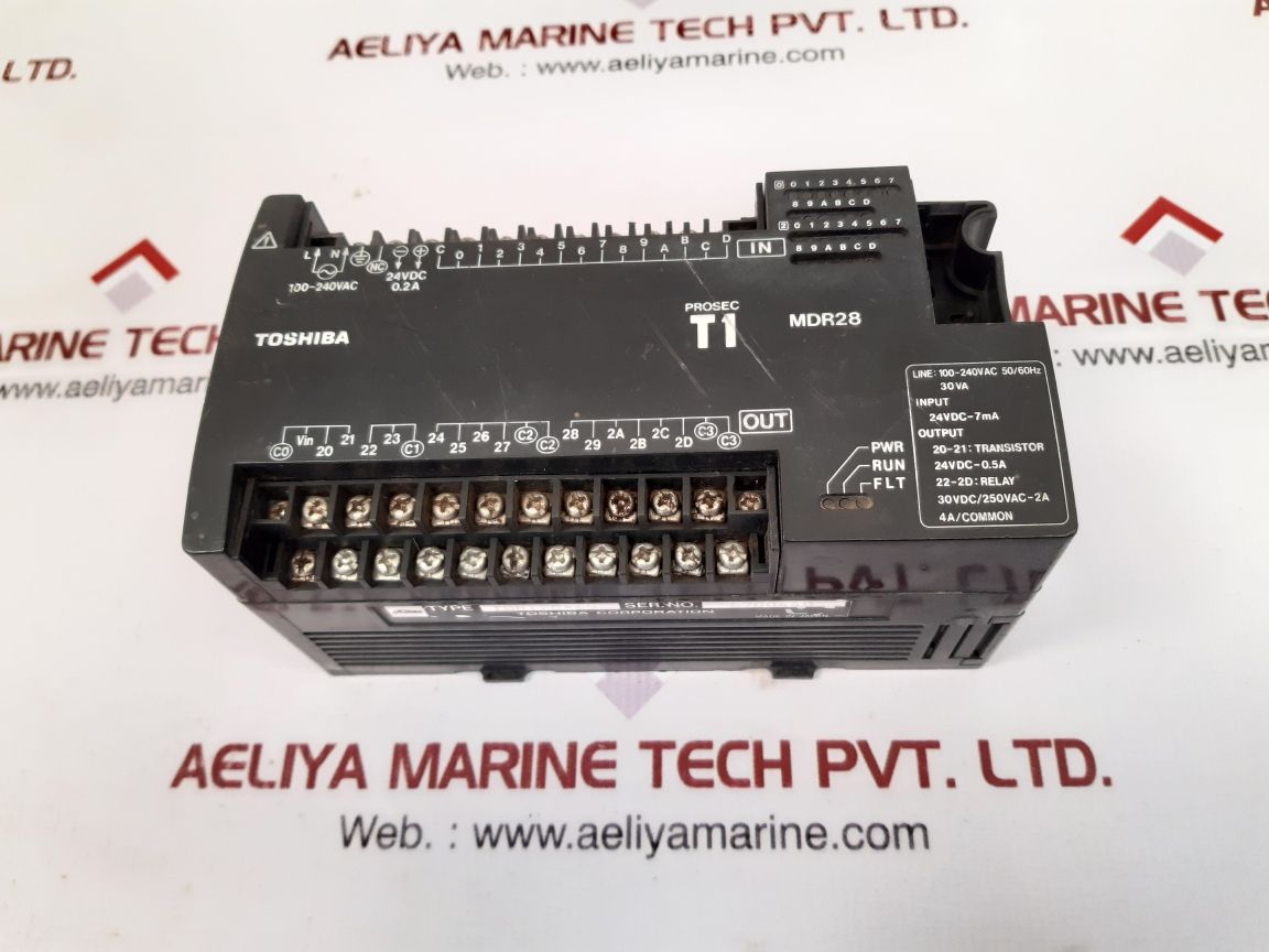Toshiba tdr128*6s plc programmable controller unit mdr28