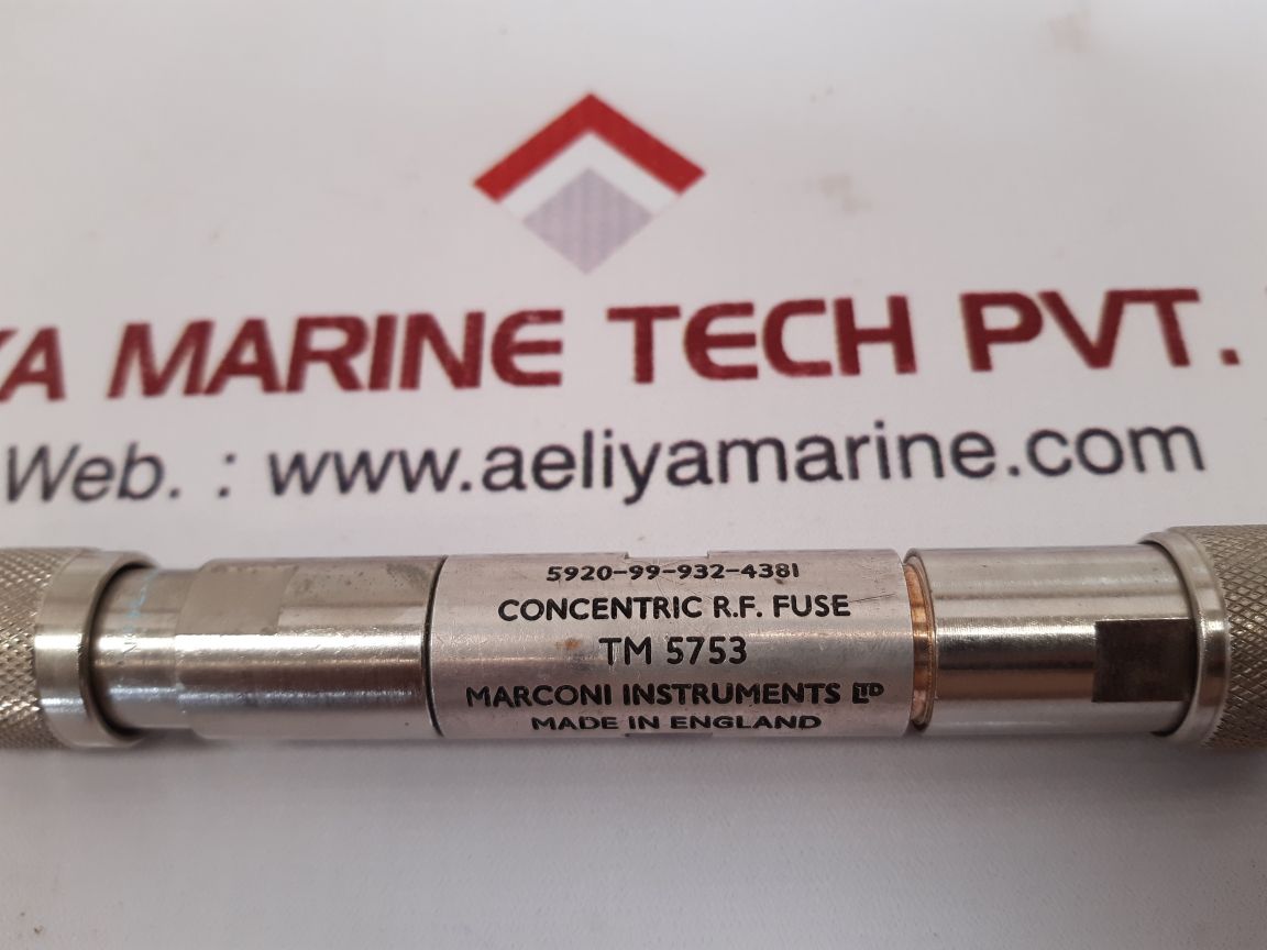 Marconi tm 5753 concentric r.f. fuse