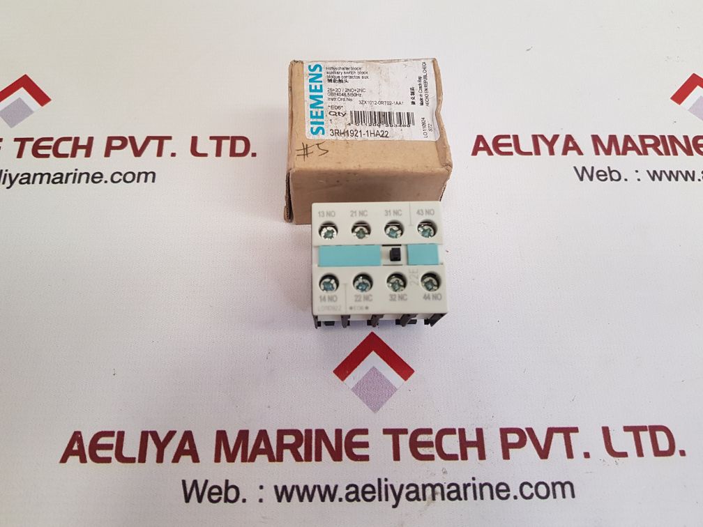 Siemens 3rh1921-1ha22 auxiliary switch block