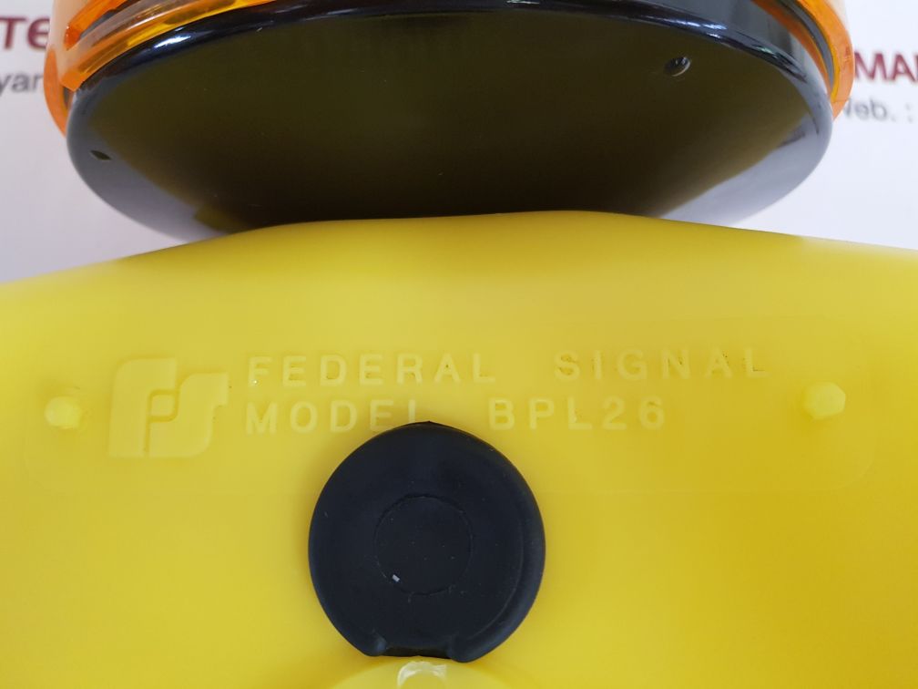 Federal signal bpl26 battery powered warning light
