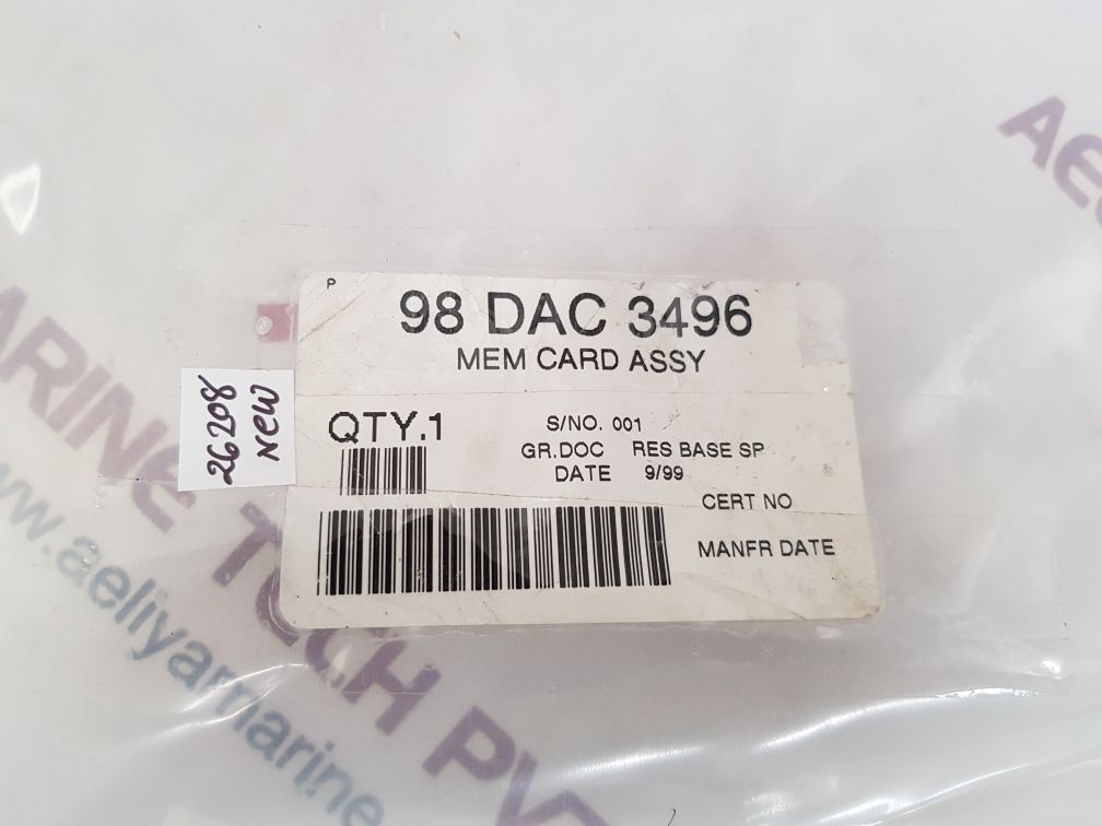 65800816-01 Memory Card 65800602