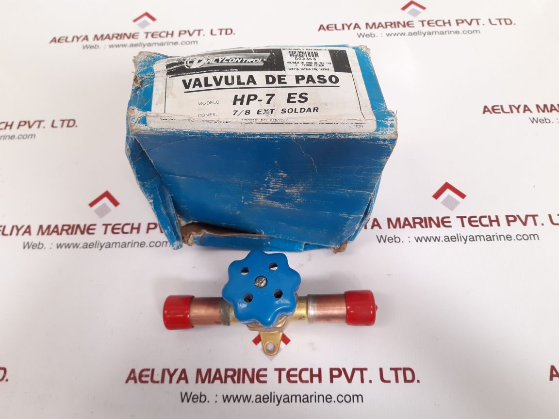 Valy control hp-7 es stop valve