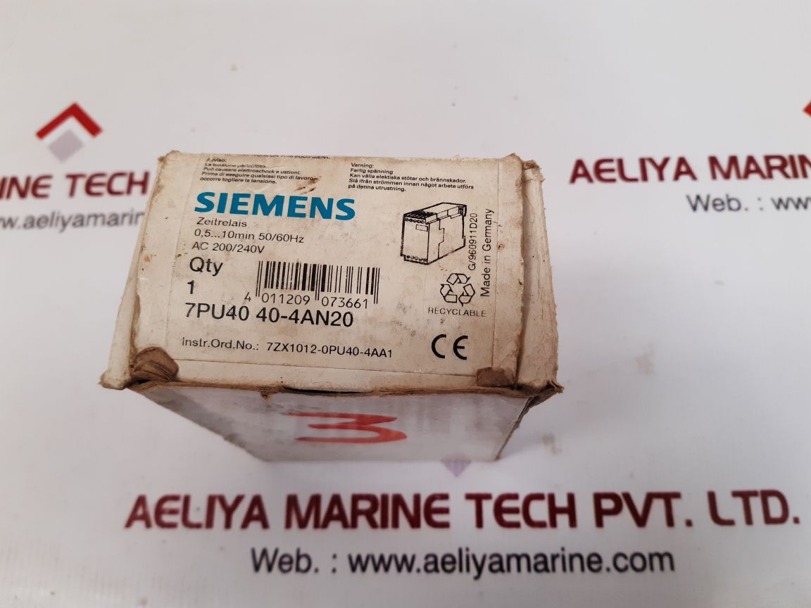 Siemens 7pu4040-4an20 delay timer