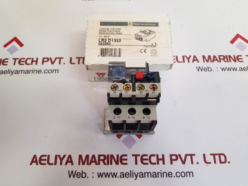 Telemecanique lr2 d1322 thermal overload relay 023263