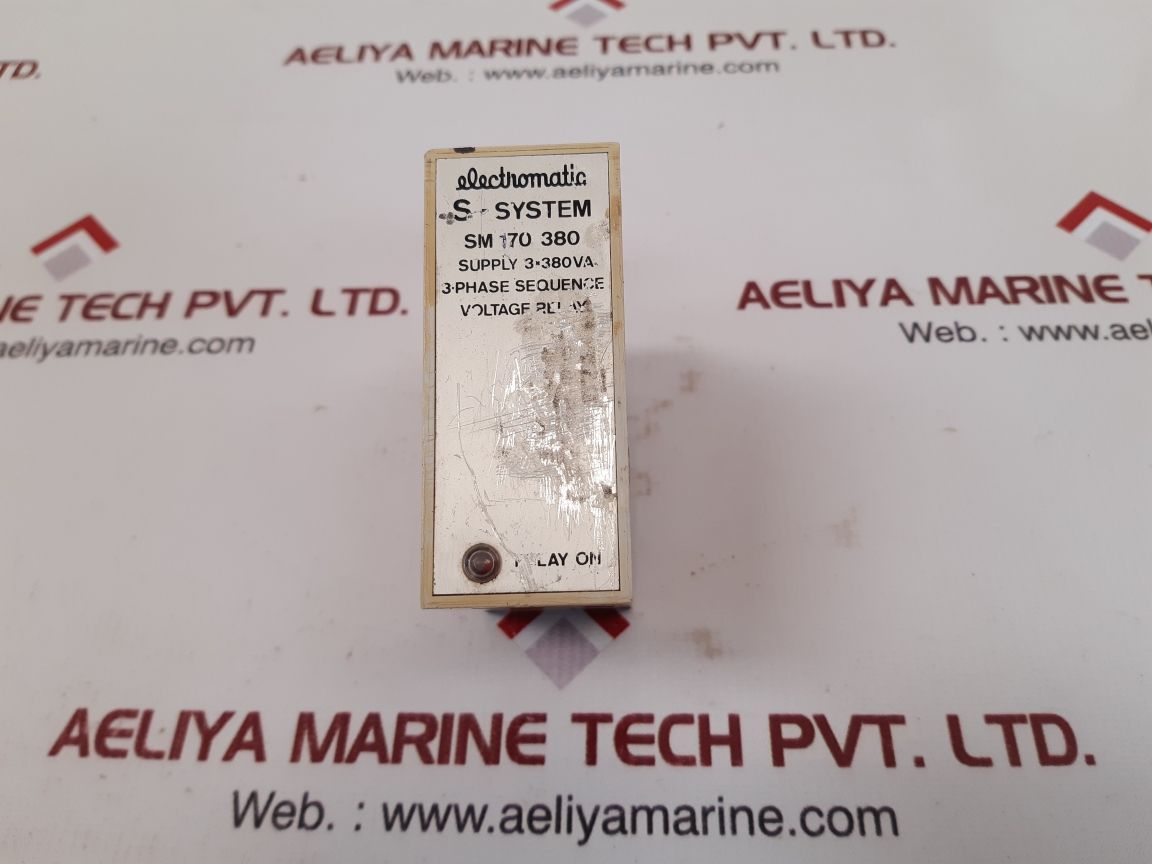 Electromatic Sm 170 380 3-phase Sequence Voltage Relay