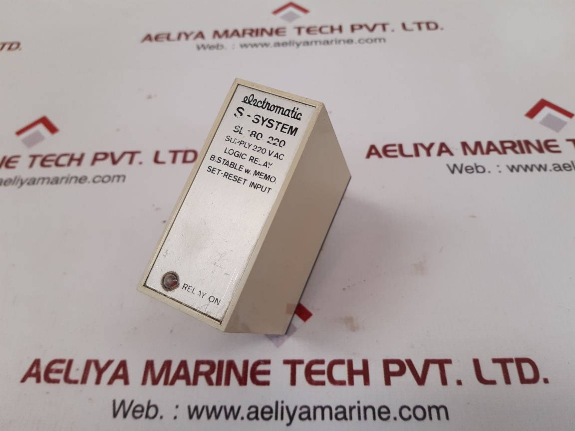 Electromatic s-system sl 180 220 logic relay