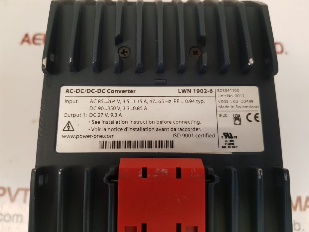 Power-one lwn 1902-6 ac-dc/dc-dc converter