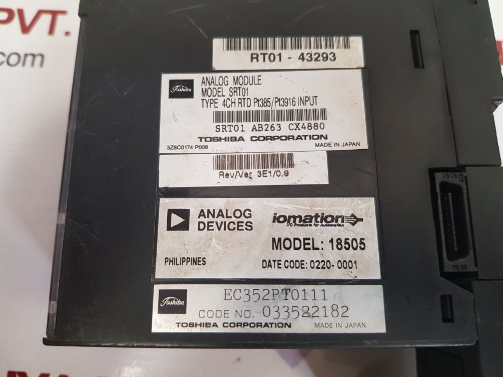 Toshiba corporation srt01 analog module