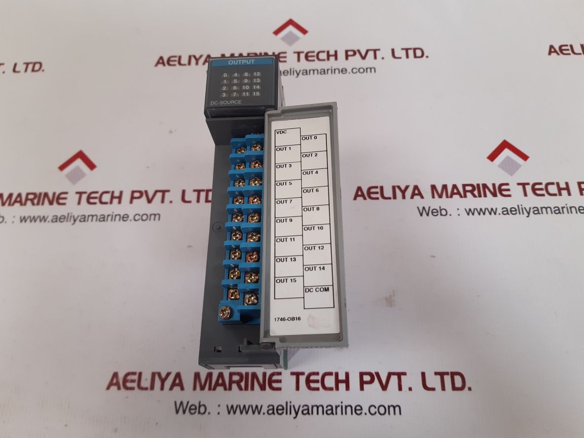 Allen-bradley slc 500 1746-ob16 ser.d output module