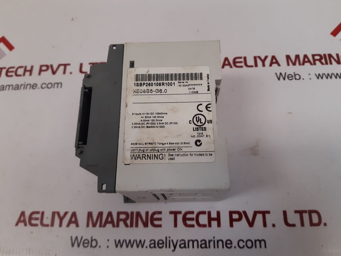 Abb xe08b5-g6.0 analog inputs module 1sbp260106r1001