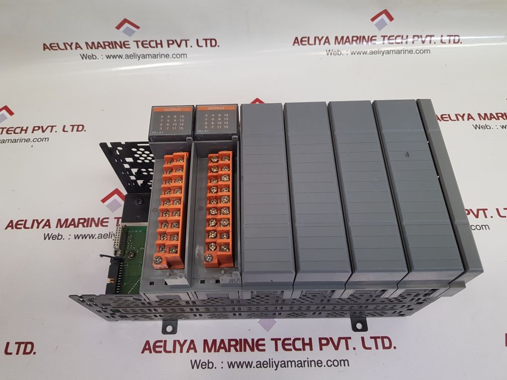 Allen-bradley slc500 1746-ow16 series c digital output relay module 7 slot rack