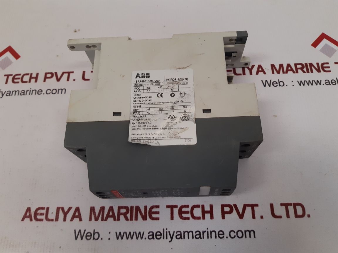 Abb psr25-600-70 soft starter 1sfa896108r700