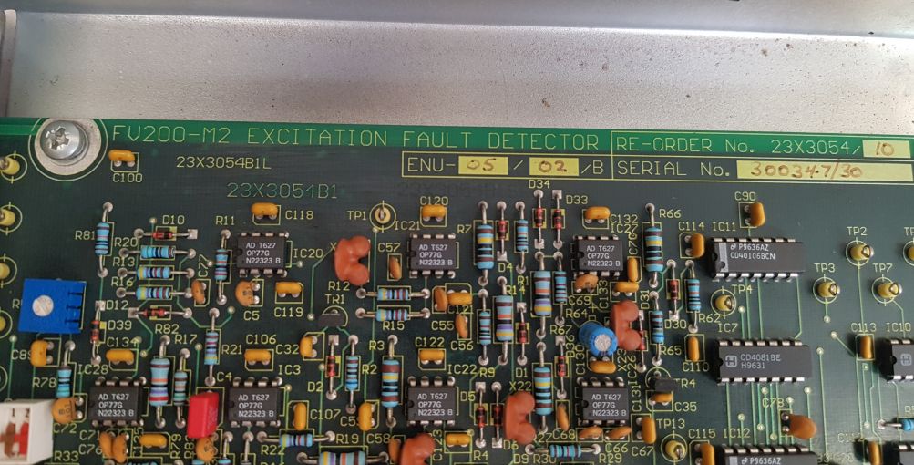 Gec alsthom fv200-m2 excitation fault detector