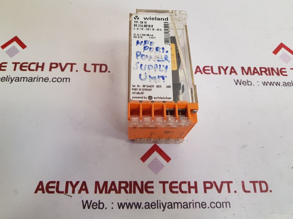 Wieland sn 18 power supply unit r9.216.0010.0
