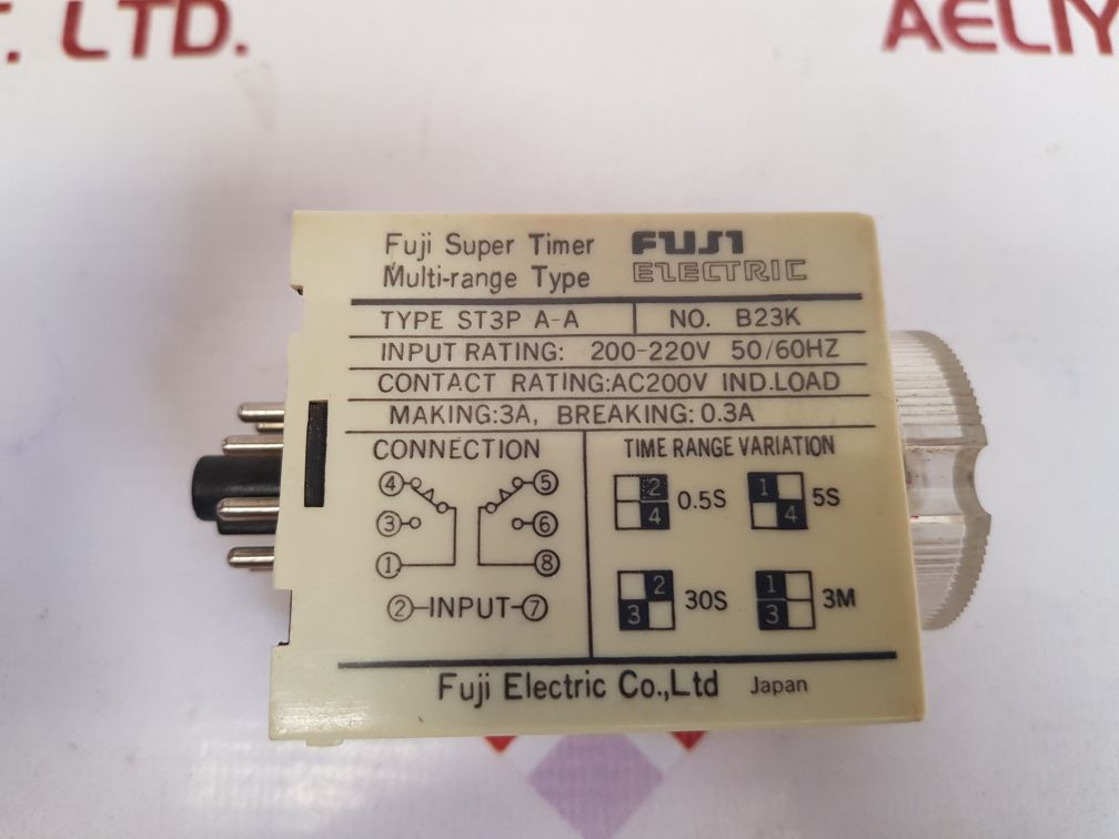 Fuji electric st3p a-a timer 0 to 5 sec.