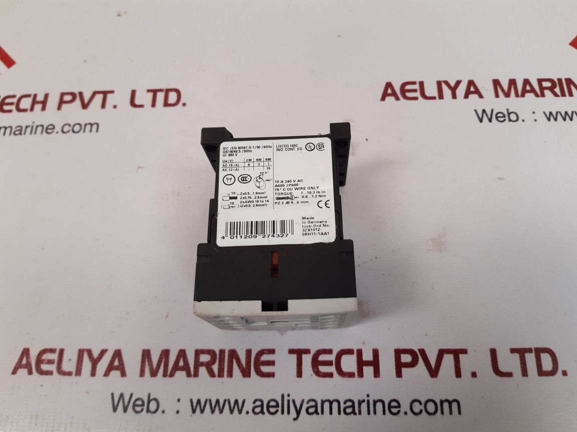 Siemens 3rh1131-1bb40 contactor relay