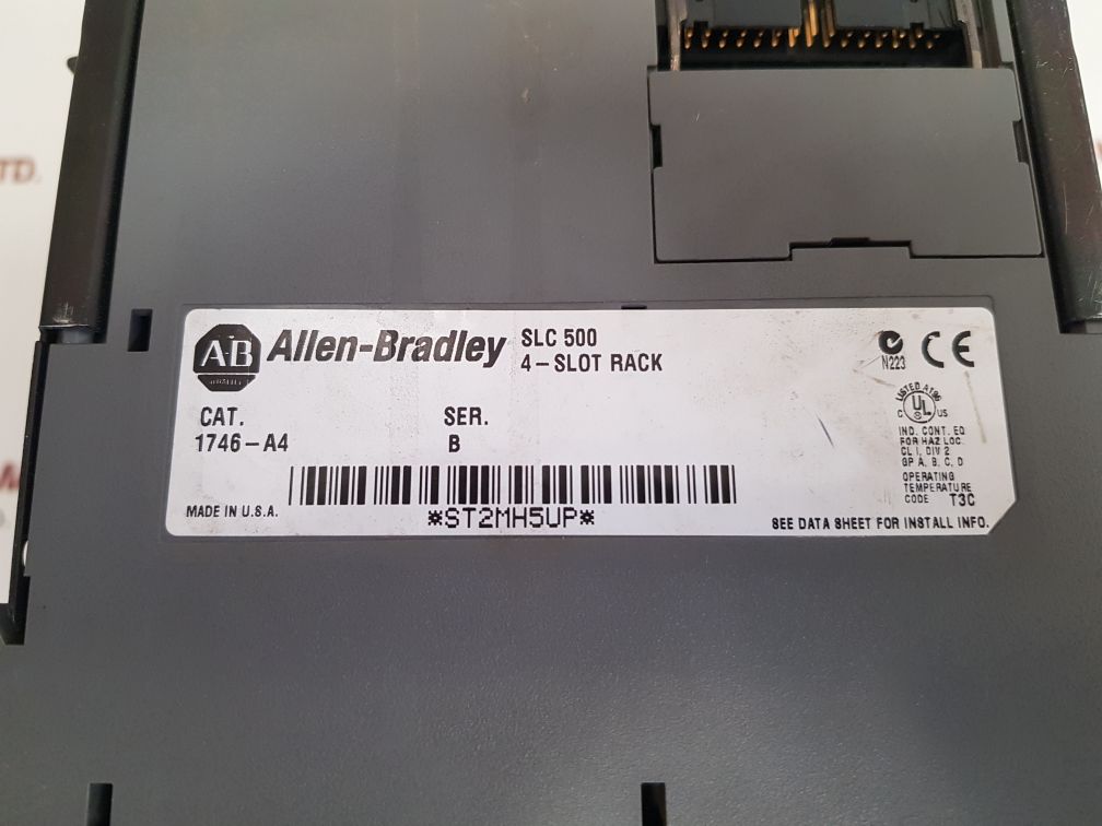 Allen-bradley 1746-p2,1746-ia16,1746-ow16,1746-nio4v module rack
