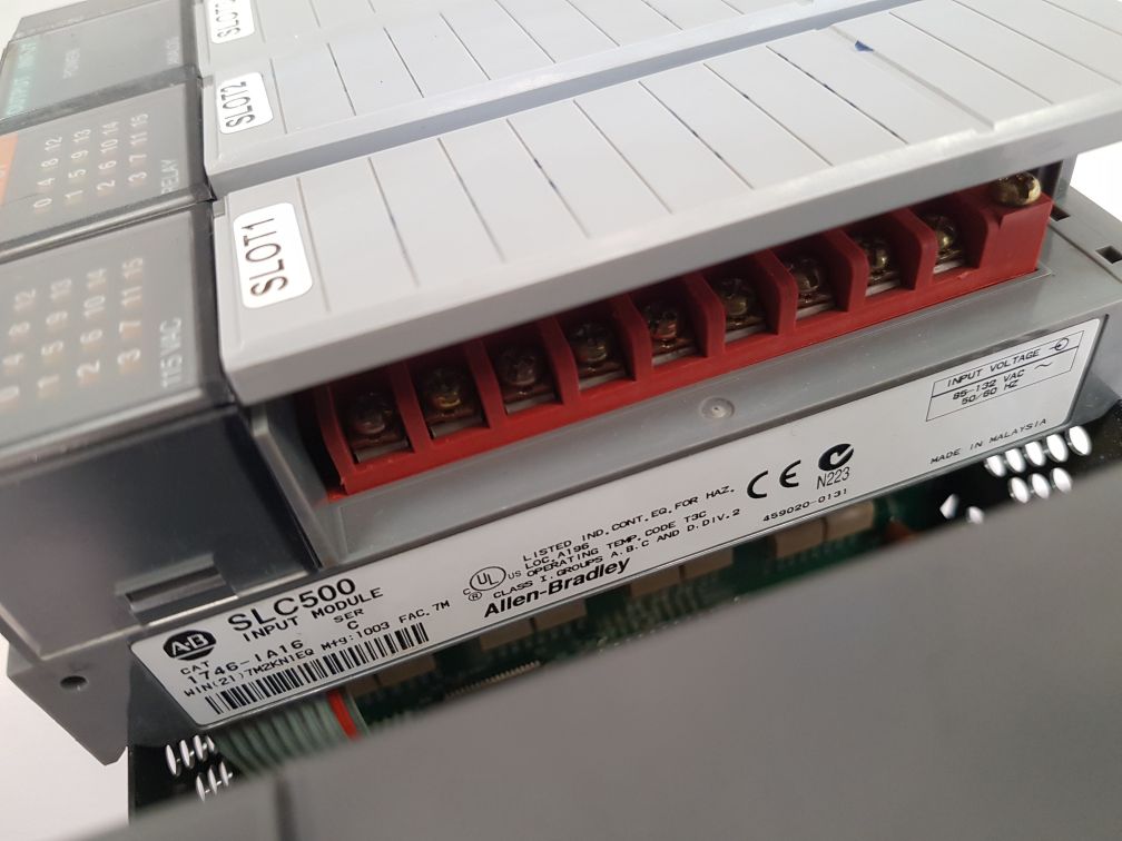 Allen-bradley 1746-p2,1746-ia16,1746-ow16,1746-nio4v module rack