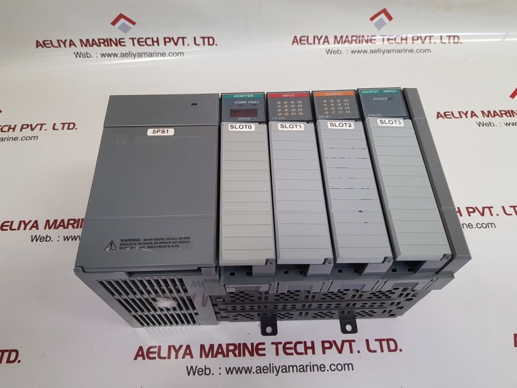 Allen-bradley 1746-p2,1747-asb,1746-ia16,1746-ow16,1746-nio4v module rack