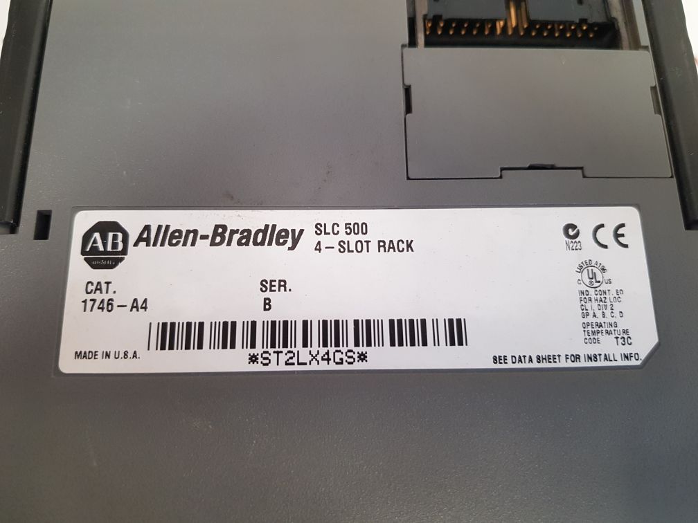 Allen-bradley 1746-p2,1747-asb,1746-ia16,1746-ow16,1746-nio4v module rack