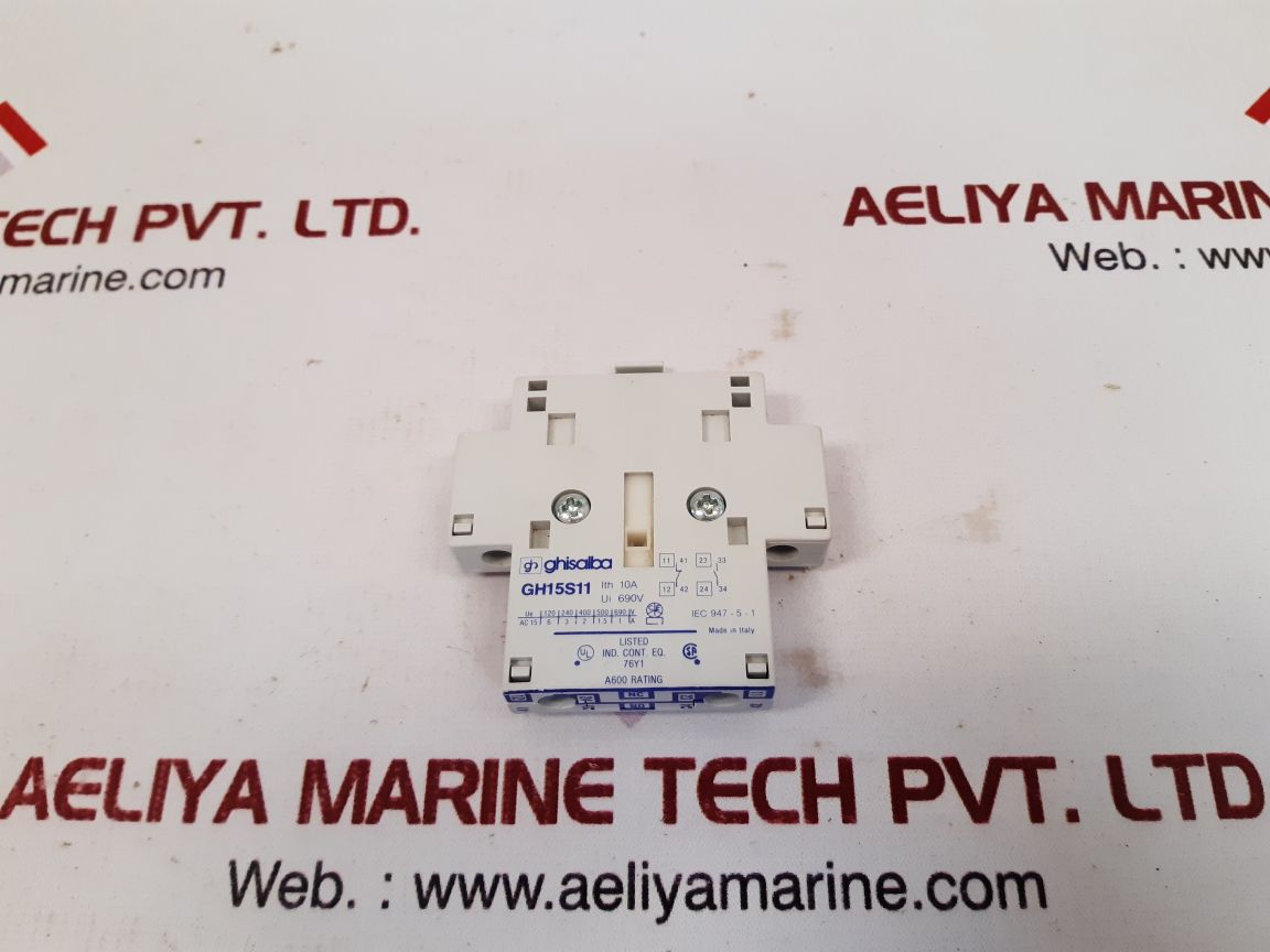 Ghisalba gh15s11 auxiliary contact