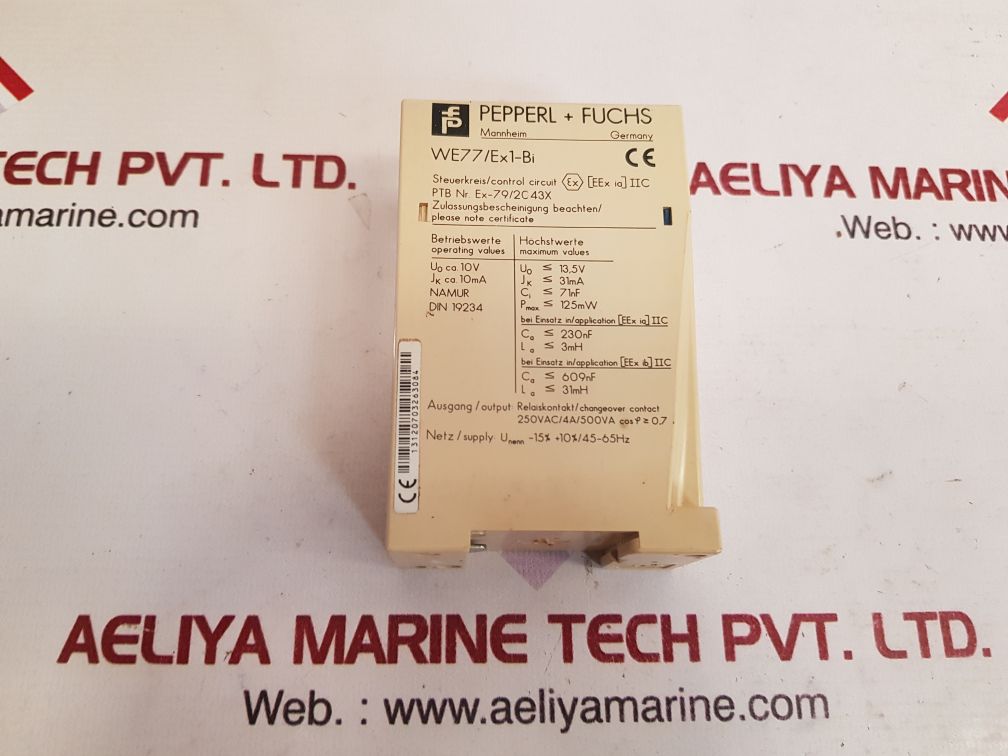 Pepperl+fuchs we77/ex1-bi relay contact output