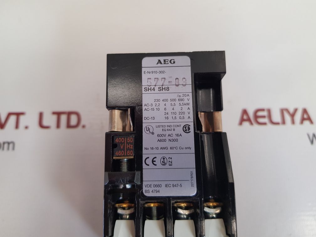 Aeg sh4 sh8 contactor