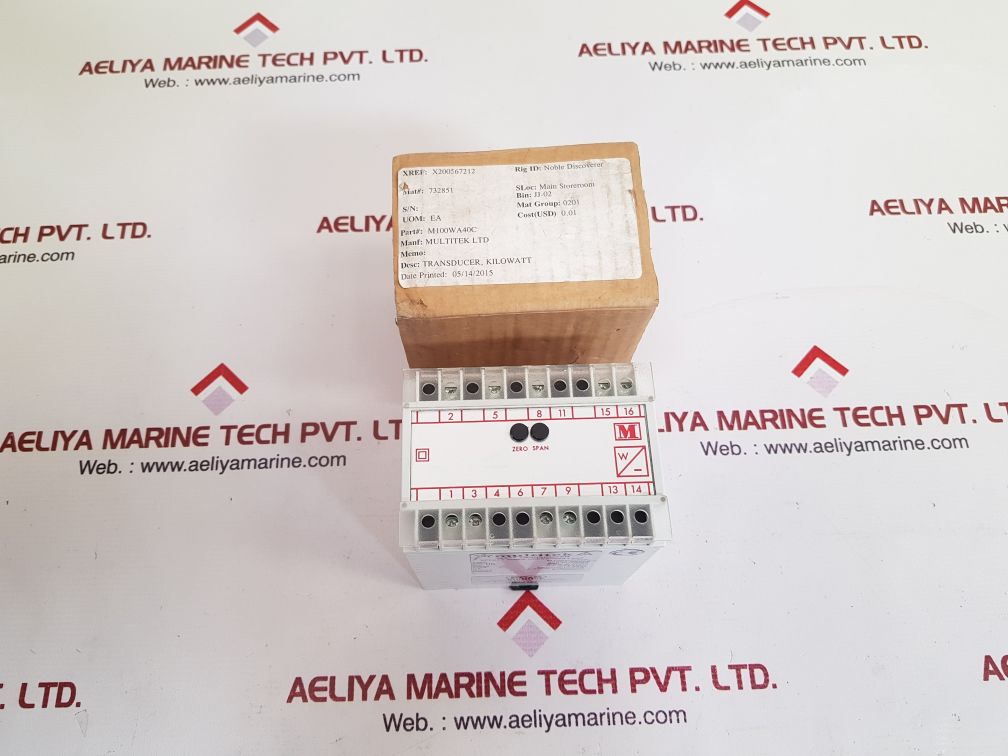 Multitek m100wa4oc watt transducer