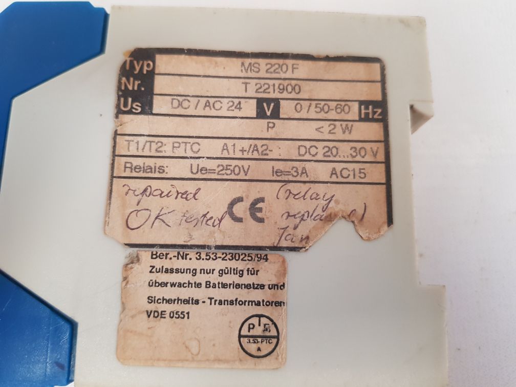 Ziehl ms 220 f frequency relay t 221900