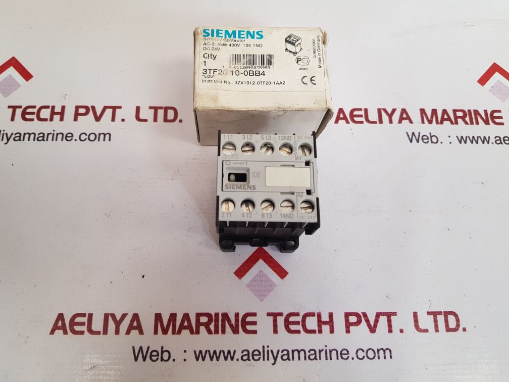 Siemens 3tf2010-0bb4 contactor dc 24v