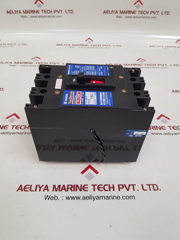 Terasaki tl-100f 3-pole circuit breaker 15a