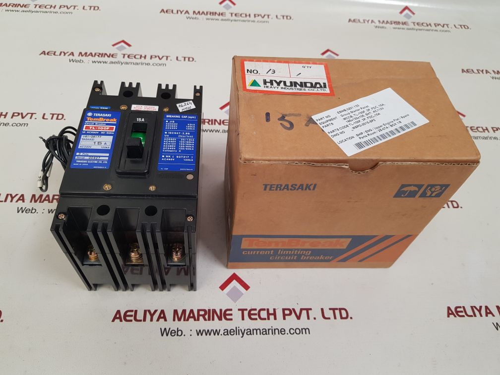 Terasaki tl-100f 3-pole circuit breaker