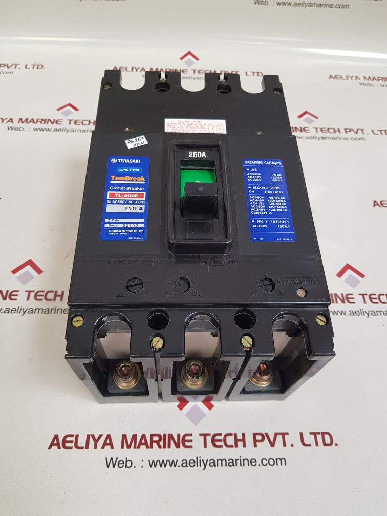 Terasaki tl-400e 3-pole circuit breaker