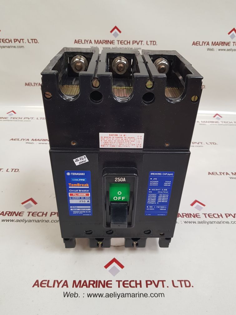 Terasaki tl-400e 3-pole circuit breaker