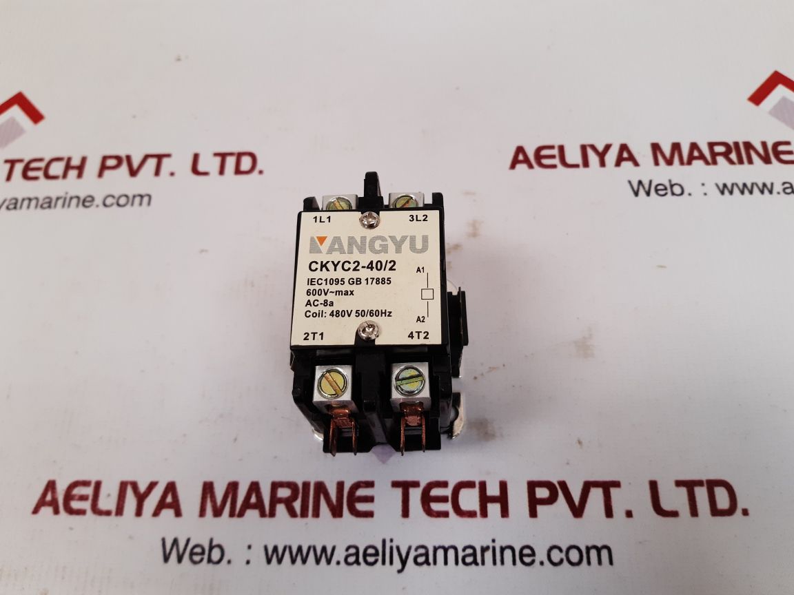 Kangyu contactor ckyc2-40/2 coil 480v 50/60hz