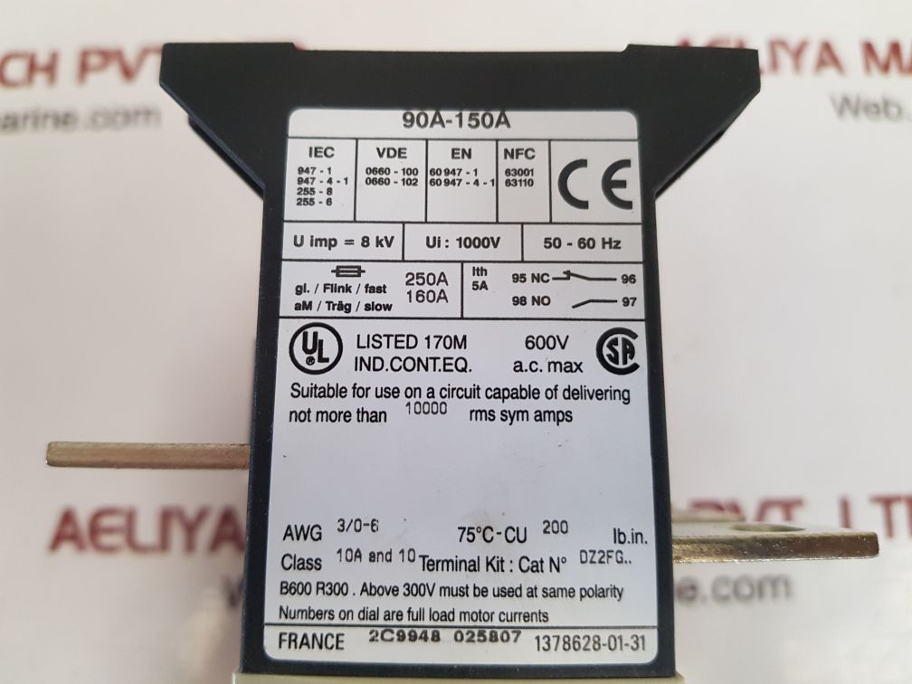 Telemecanique lr9 f 5369 solid state overload relay
