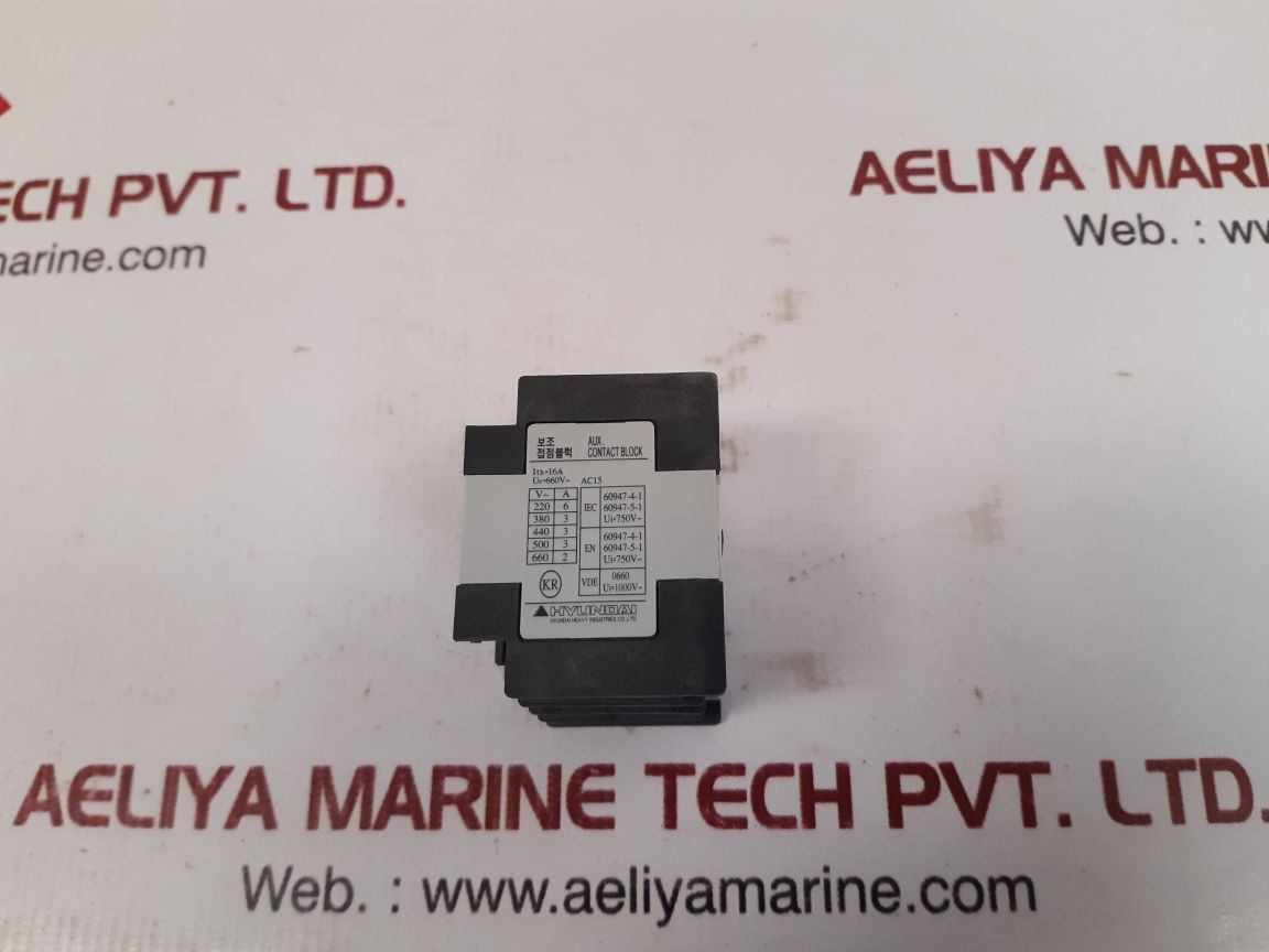 Hyundai hab22 aux. contact block ith=16a