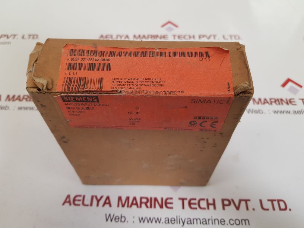 Siemens 6es7 331-7kf02-0ab0 simatic s7 analog input module new