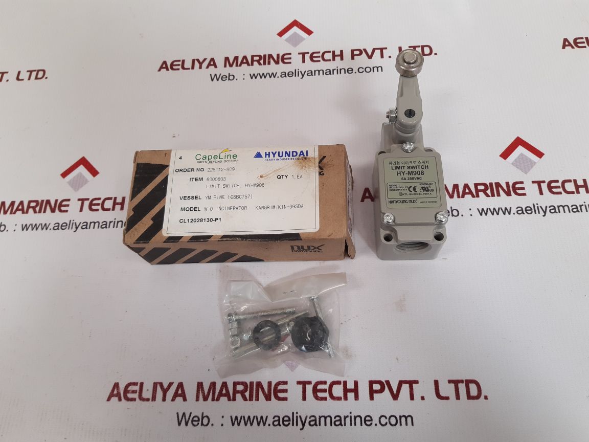 Hanyoung Nux Hy-m908 Limit Switch Roller Level 250 Vac 6A