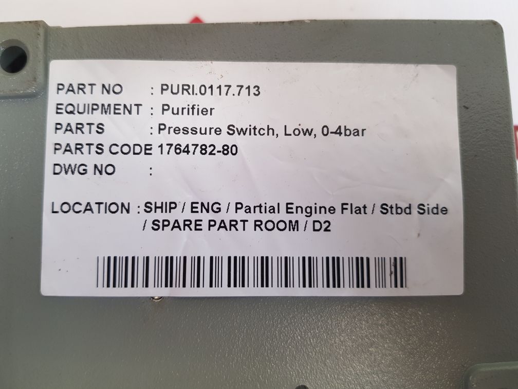 Trafag 900.2376.924 pressure switch ip65 New