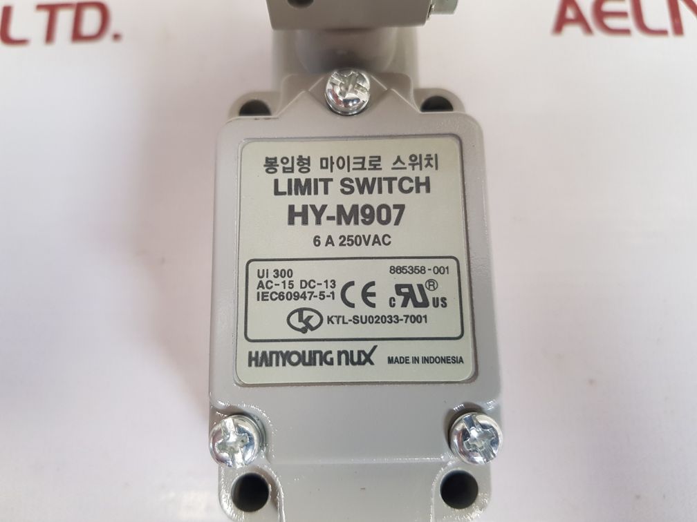 Hanyoung nux hy-m907 limit switch 6a 250vac
