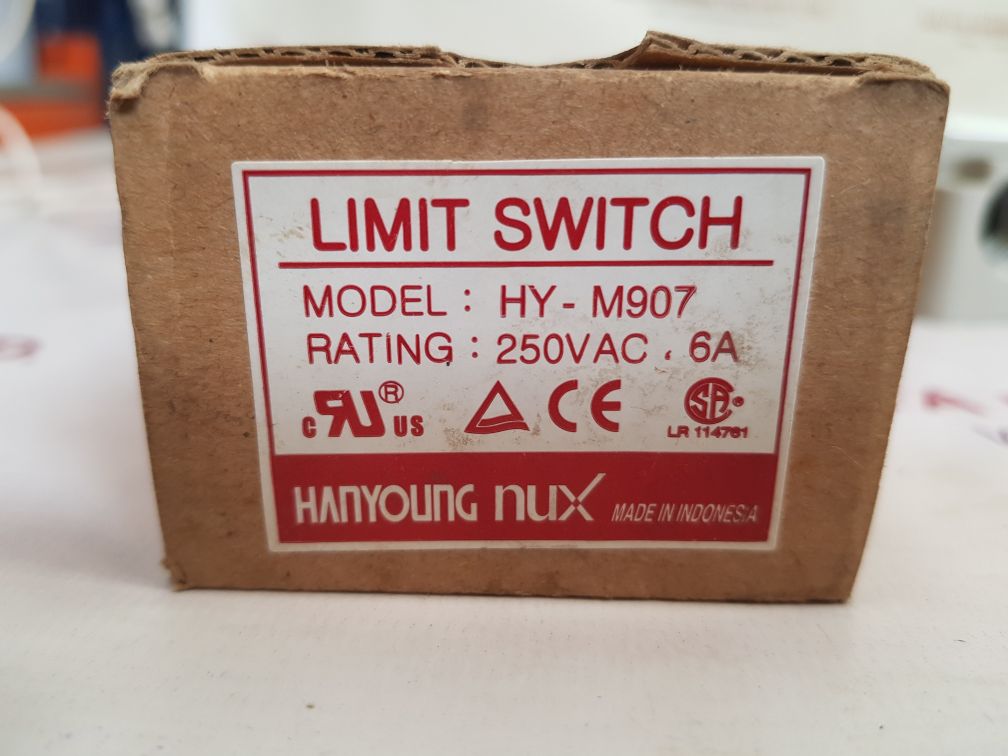 Hanyoung nux hy-m907 limit switch 6a 250vac