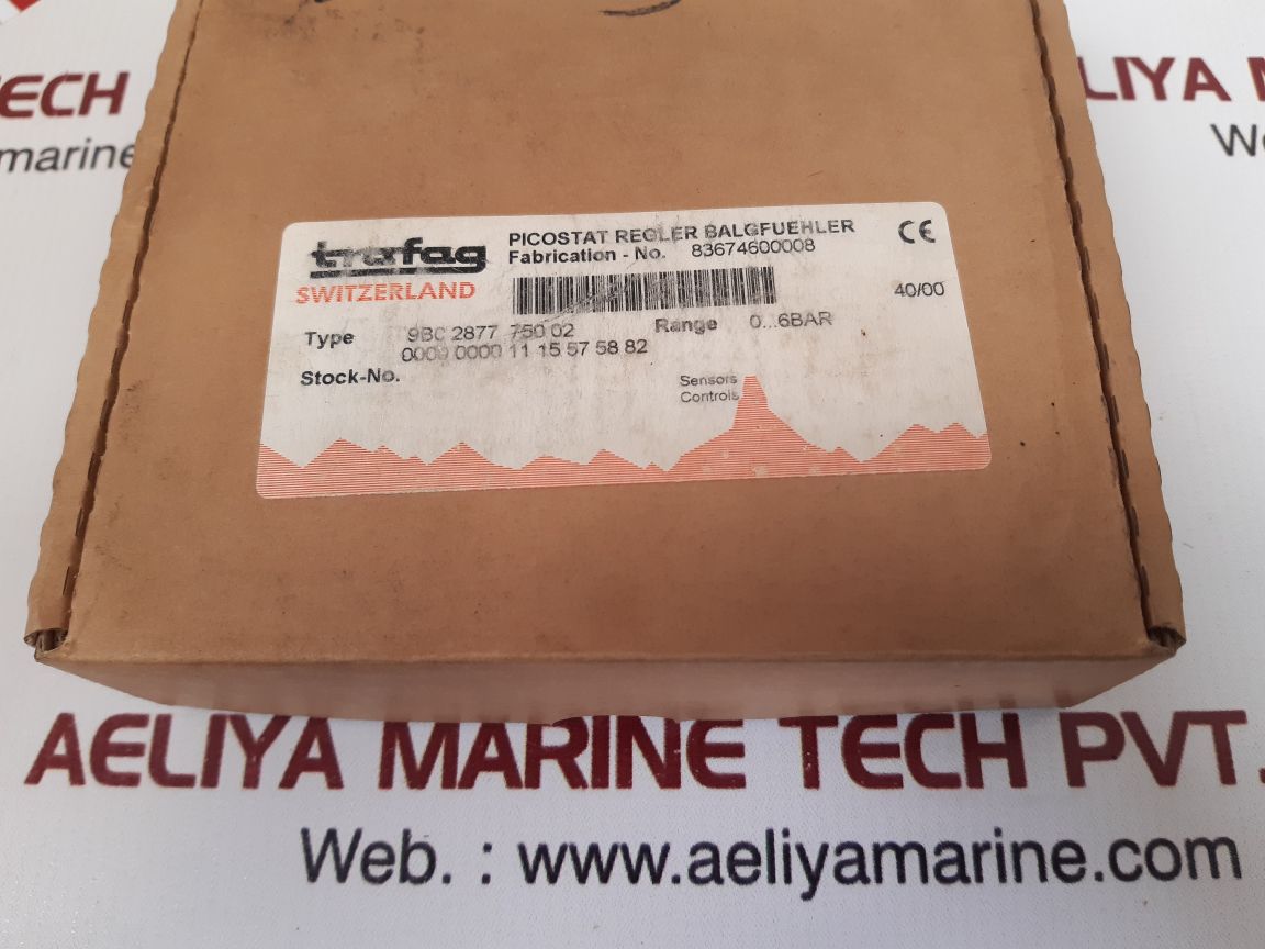 Trafag 9b0.2877 pressure switch 0...6 bar