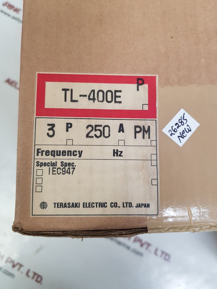 Terasaki tl-400e 3-pole circuit breaker 250a