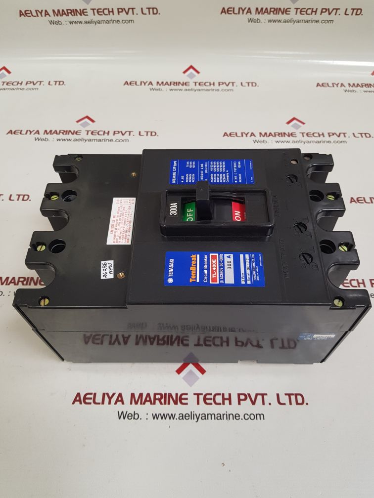 Terasaki tl-400e 3-pole circuit breaker 300a