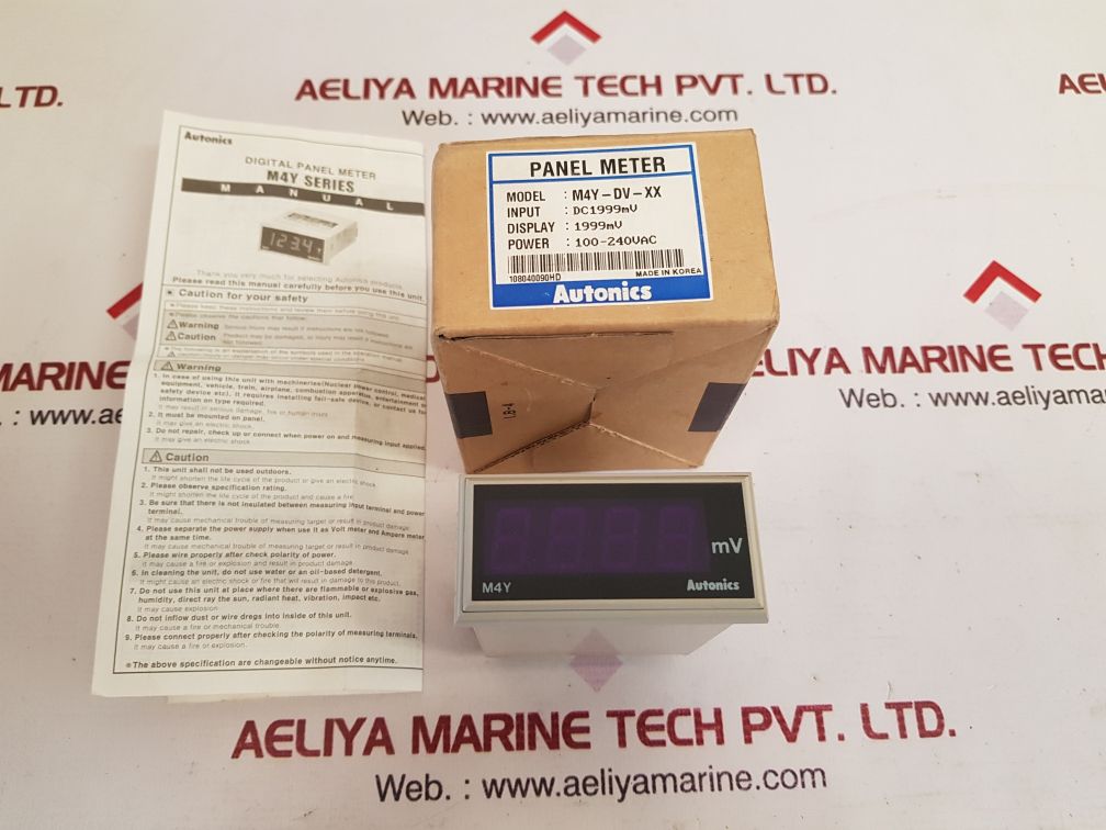Autonics m4y-dv-xx digital panel meter